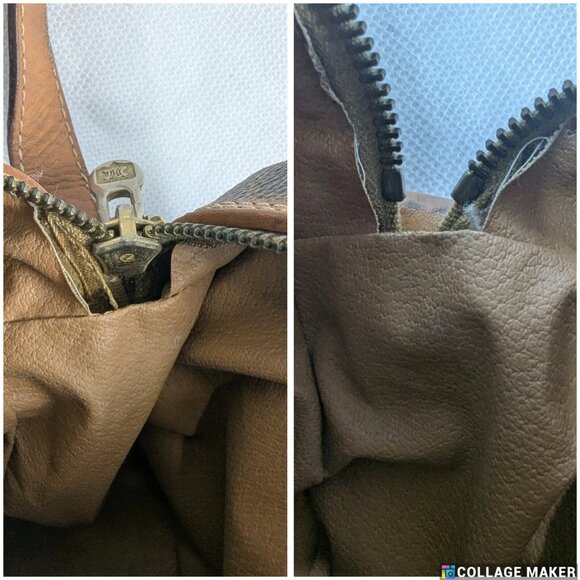 CELINE Paris Dream Logo Pochette Macadam Leather Brown Small Shoulder Bag - Picture 10 of 16